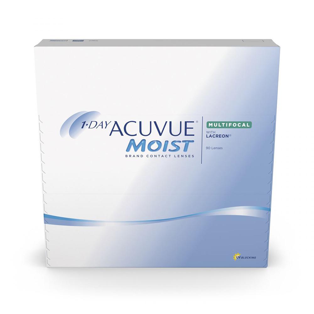 1-Day Acuvue Moist Multifocal Contact lenses box- 90 Pack